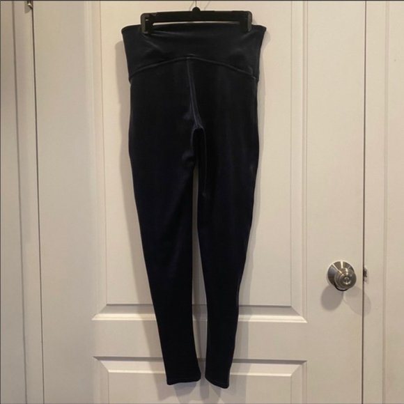 Spanx Velvet Leggings in Color Moonshadow - Picture 3 of 3